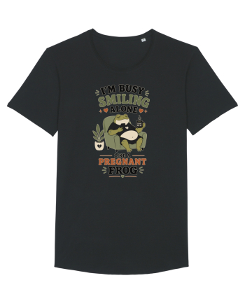 Funny Introvert Frog Design for Solitude Lovers and Quiet Personalities Black