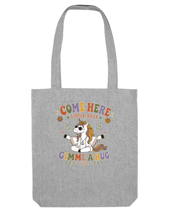 Funny Hippie Unicorn Design for Kindness and Positive Vibes Heather Grey