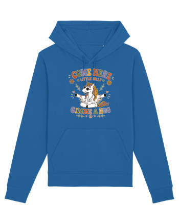 Funny Hippie Unicorn Design for Kindness and Positive Vibes Royal Blue