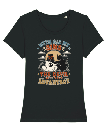 Funny Hippie Humor Design for Free Spirits and Rebel Minds Black