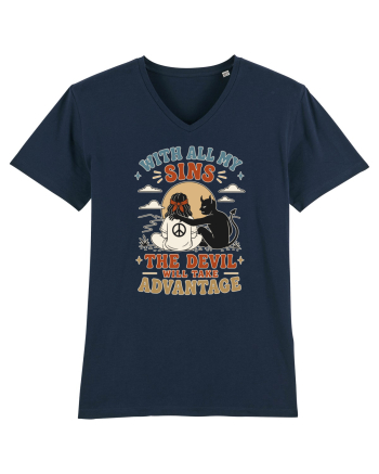 Funny Hippie Humor Design for Free Spirits and Rebel Minds French Navy