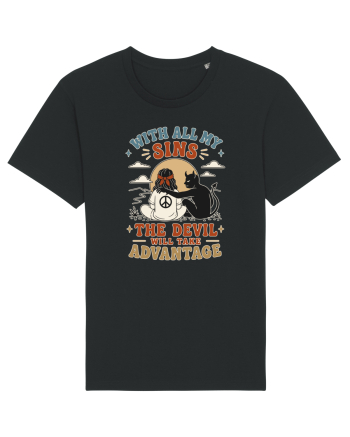 Funny Hippie Humor Design for Free Spirits and Rebel Minds Black