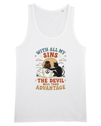 Funny Hippie Humor Design for Free Spirits and Rebel Minds White