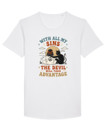 Funny Hippie Humor Design for Free Spirits and Rebel Minds Tricou mânecă scurtă guler larg Bărbat Skater