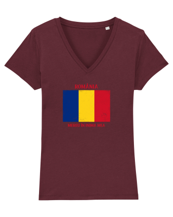 Romania in inima mea Burgundy