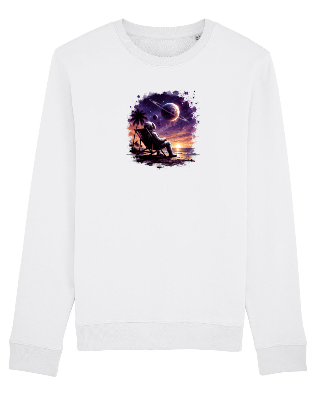 Bluză mânecă lungă Unisex Rise White