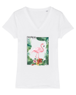 Tropical Therapy no. 1 Tricou mânecă scurtă guler V Damă Evoker
