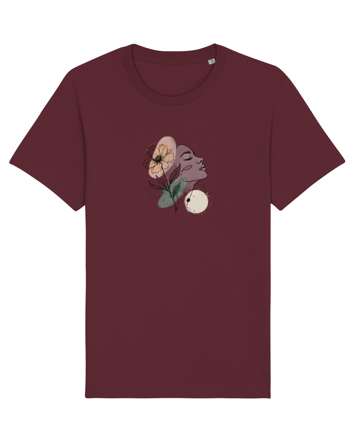 Tricou mânecă scurtă Unisex Rocker Burgundy