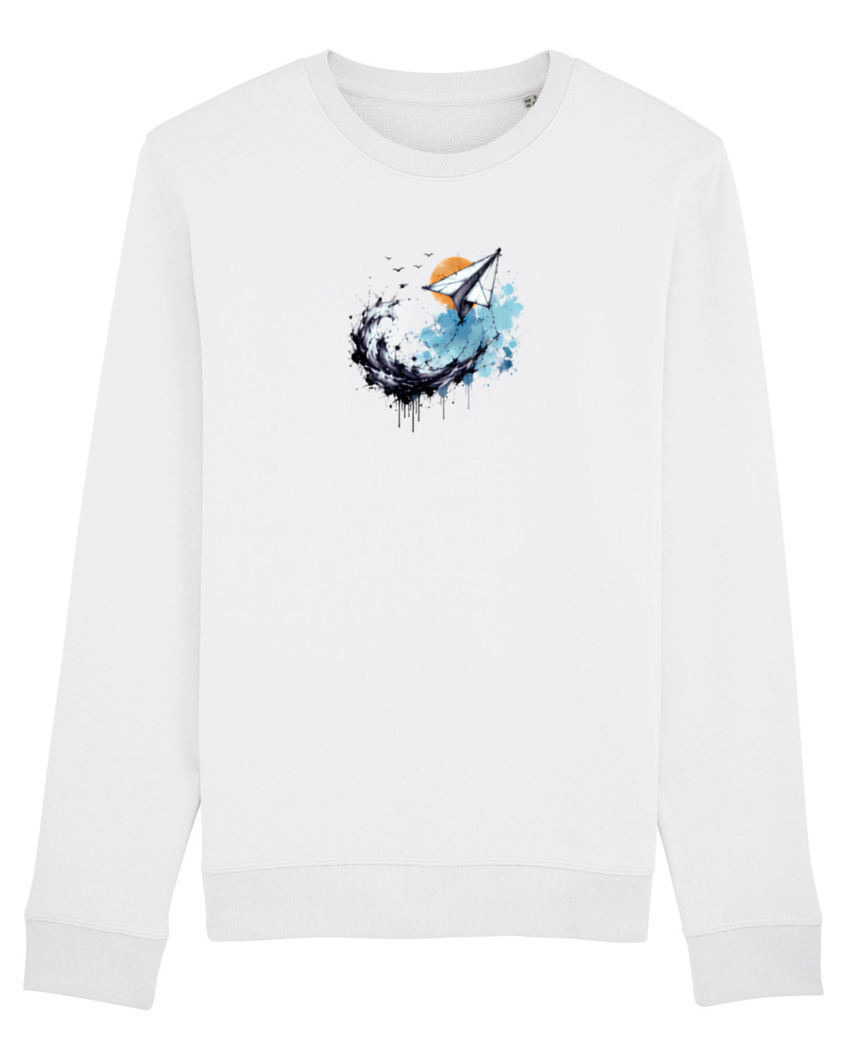 Bluză mânecă lungă Unisex Rise White