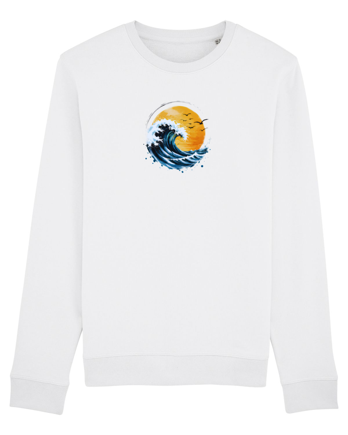Bluză mânecă lungă Unisex Rise White