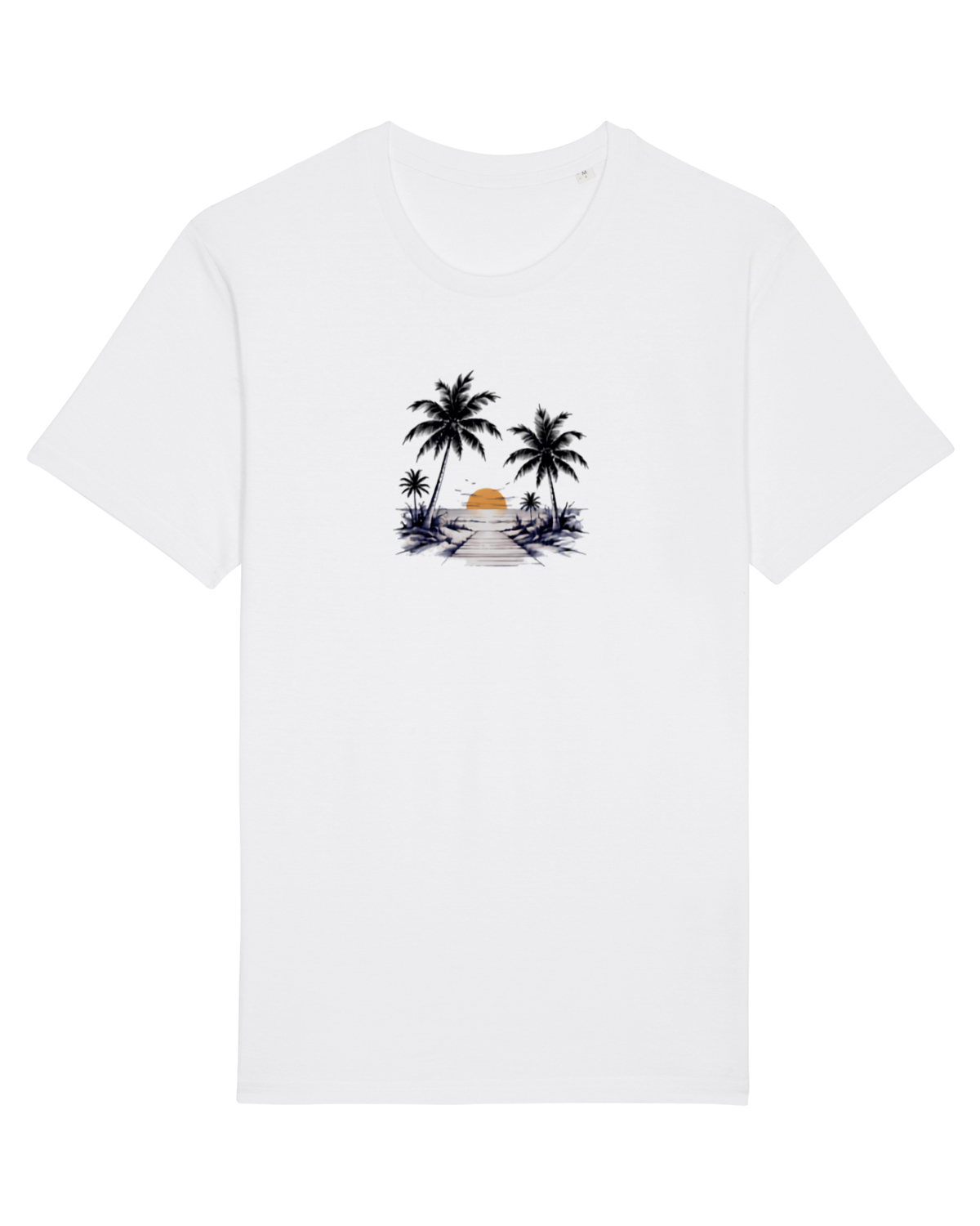 Tricou mânecă scurtă Unisex Rocker White