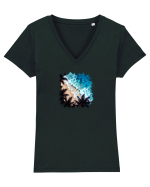 Plajă  Tricou mânecă scurtă guler V Damă Evoker