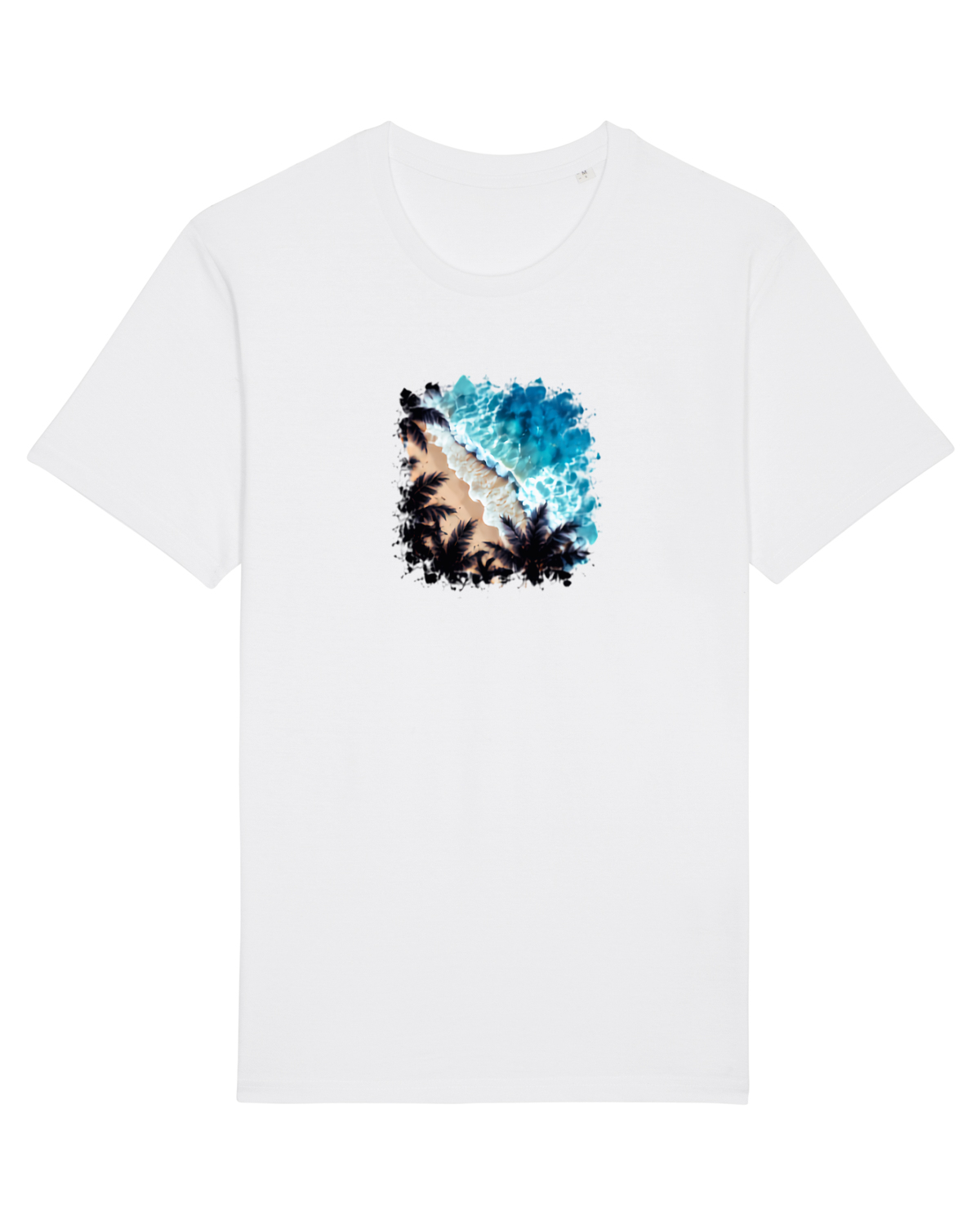 Tricou mânecă scurtă Unisex Rocker White