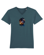 Summer vibes  Tricou mânecă scurtă guler V Bărbat Presenter