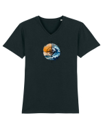 Busolă  Tricou mânecă scurtă guler V Bărbat Presenter