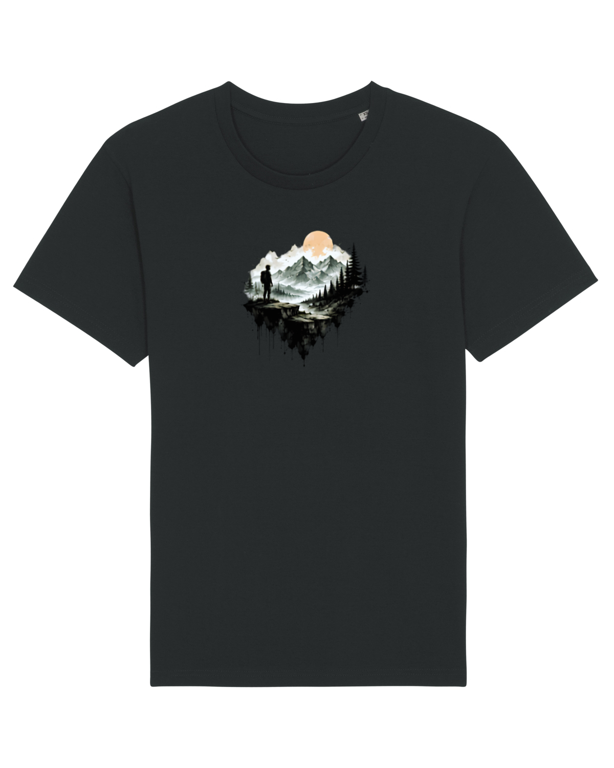 Tricou mânecă scurtă Unisex Rocker Black