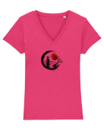 Japonia  Tricou mânecă scurtă guler V Damă Evoker