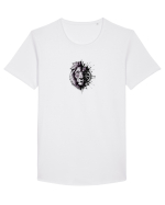 Leu Tricou mânecă scurtă guler larg Bărbat Skater