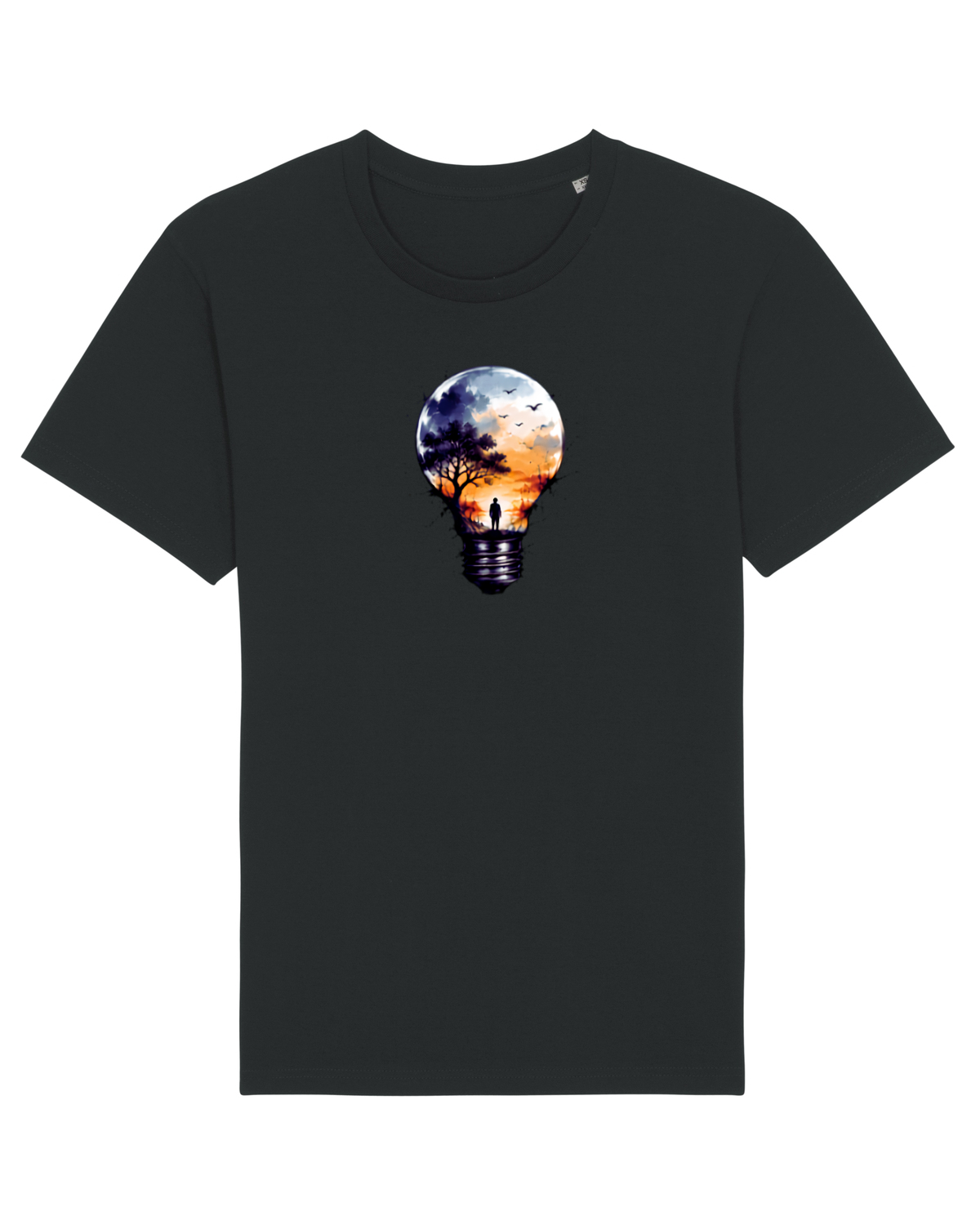 Tricou mânecă scurtă Unisex Rocker Black
