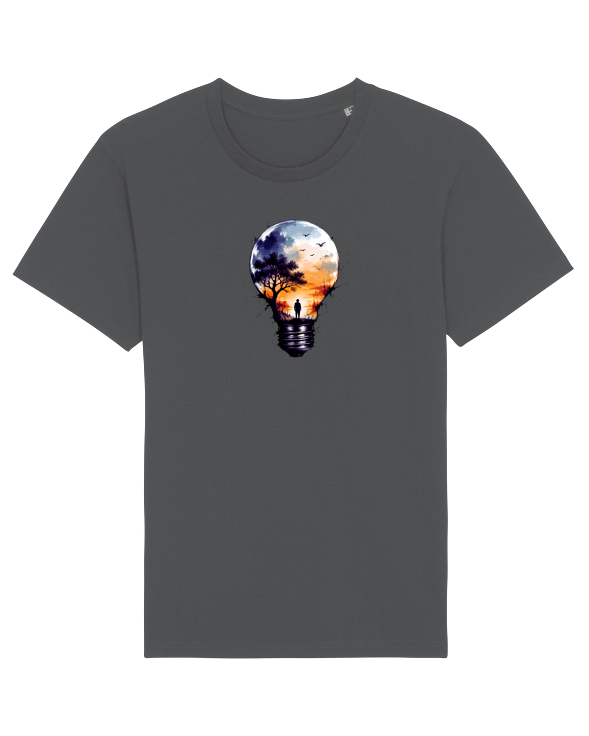 Tricou mânecă scurtă Unisex Rocker Anthracite