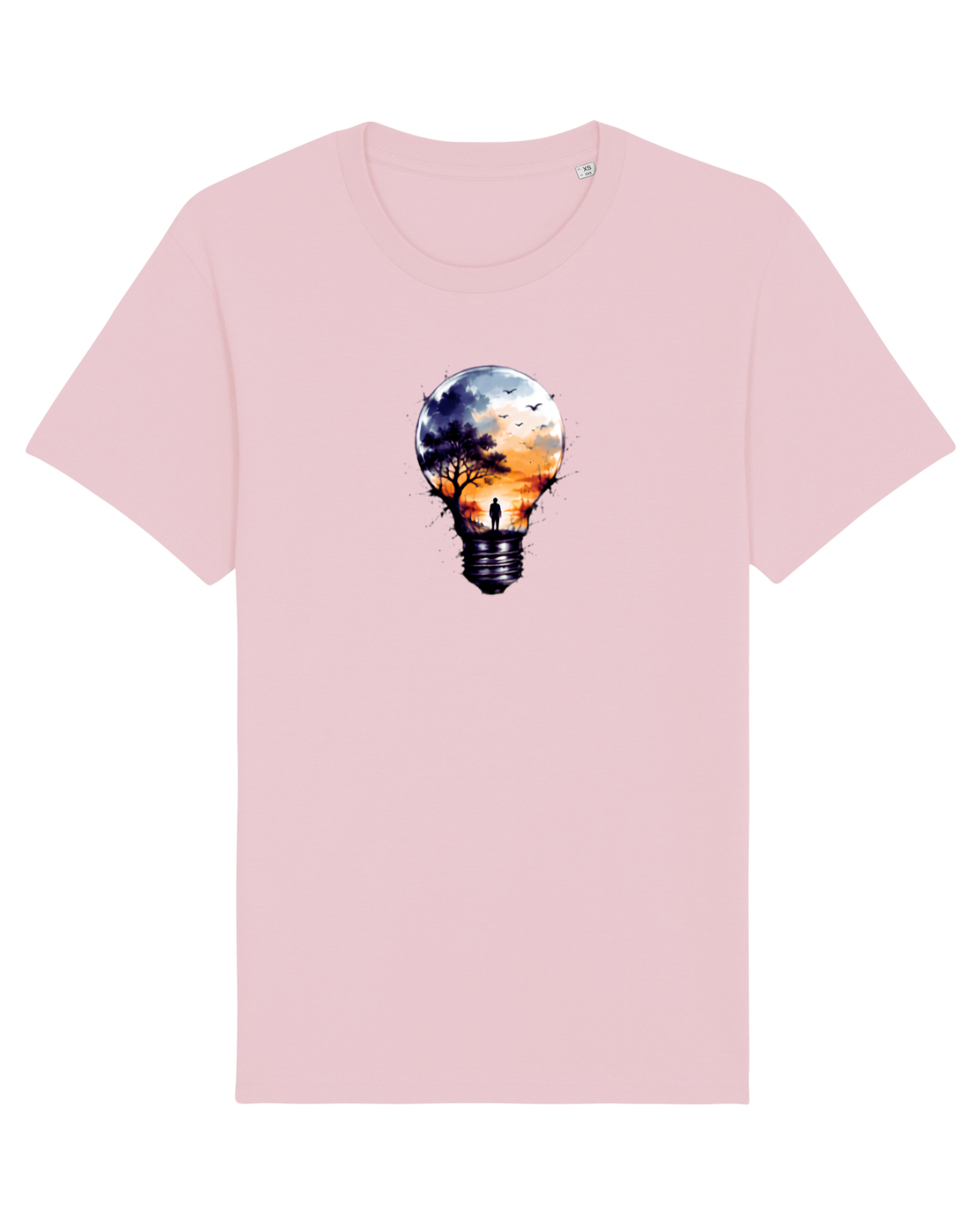 Tricou mânecă scurtă Unisex Rocker Cotton Pink
