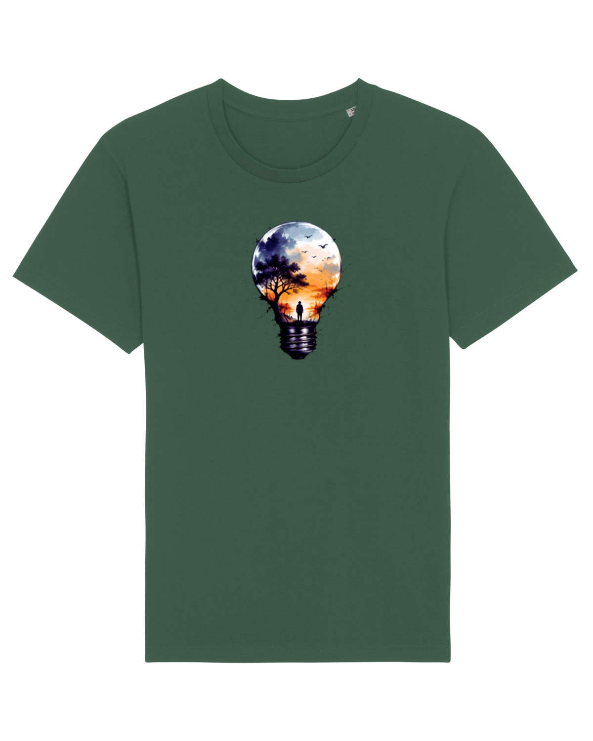 Tricou mânecă scurtă Unisex Rocker Bottle Green