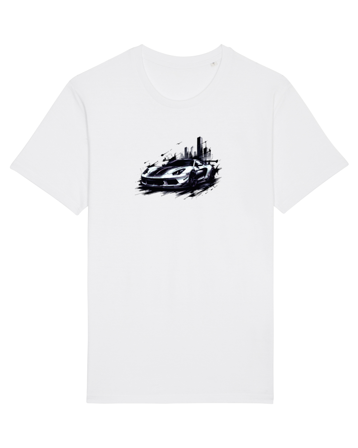 Tricou mânecă scurtă Unisex Rocker White