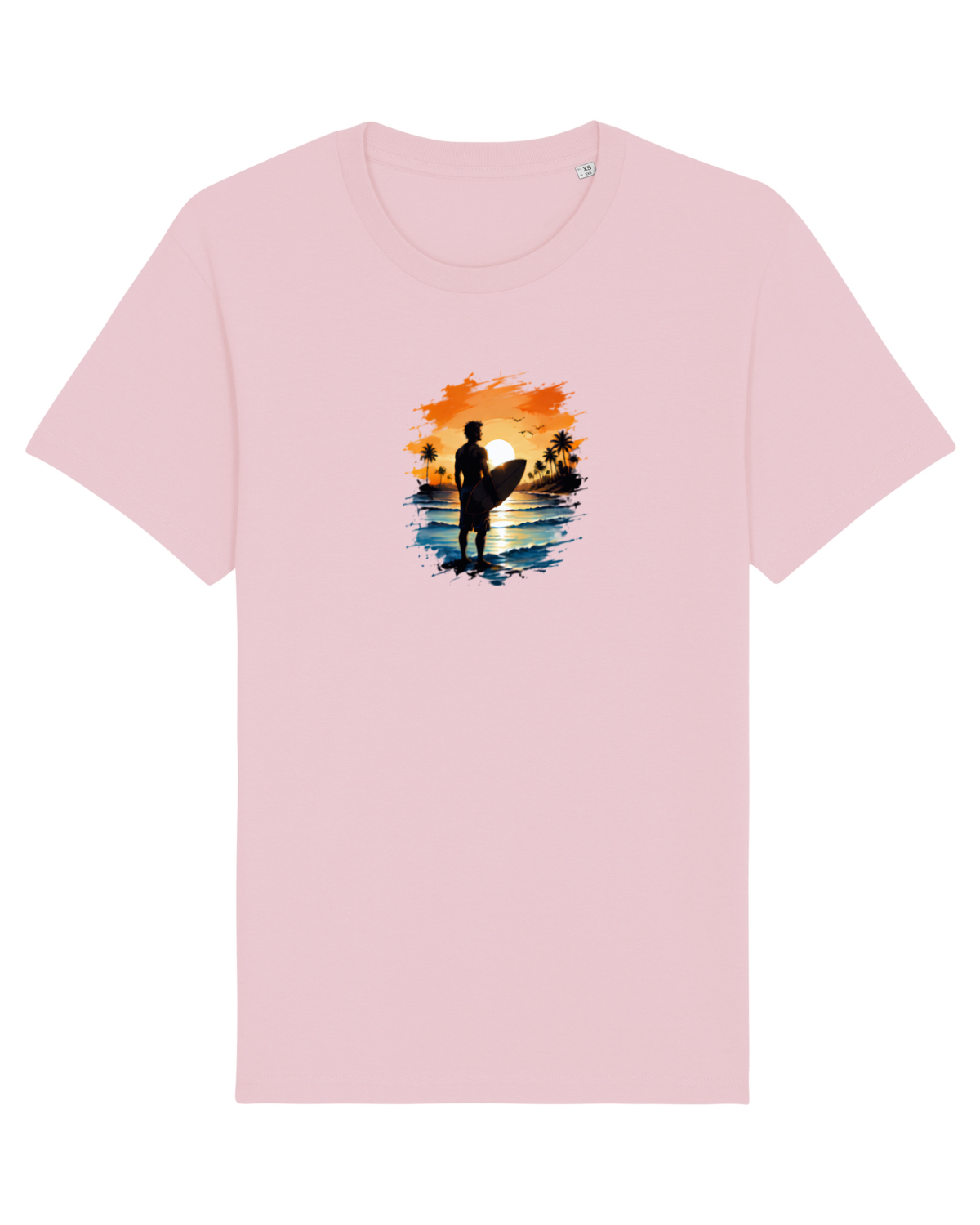 Tricou mânecă scurtă Unisex Rocker Cotton Pink
