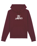 Un ciudat (brush, alb) Hanorac Unisex Drummer
