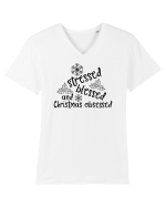 Agitație de Crăciun Tricou mânecă scurtă guler V Bărbat Presenter