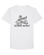 Agitație de Crăciun Tricou mânecă scurtă guler larg Bărbat Skater