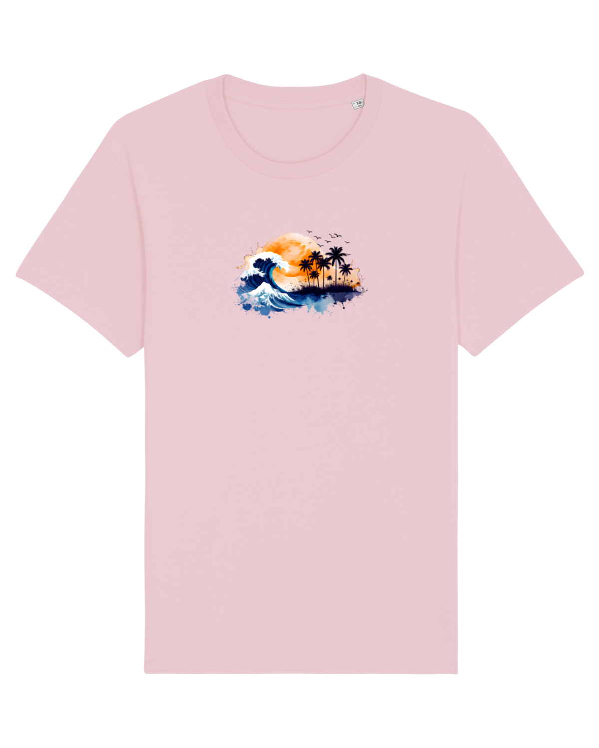 Tricou mânecă scurtă Unisex Rocker Cotton Pink