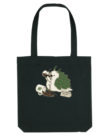 Funny Not a Morning Sea Slug Coffee Cartoon Cute Marine Animal Humor Black