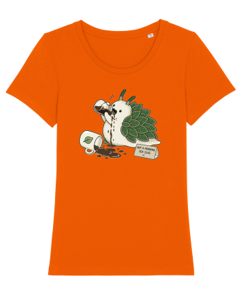Funny Not a Morning Sea Slug Coffee Cartoon Cute Marine Animal Humor Bright Orange