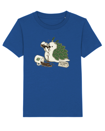 Funny Not a Morning Sea Slug Coffee Cartoon Cute Marine Animal Humor Majorelle Blue