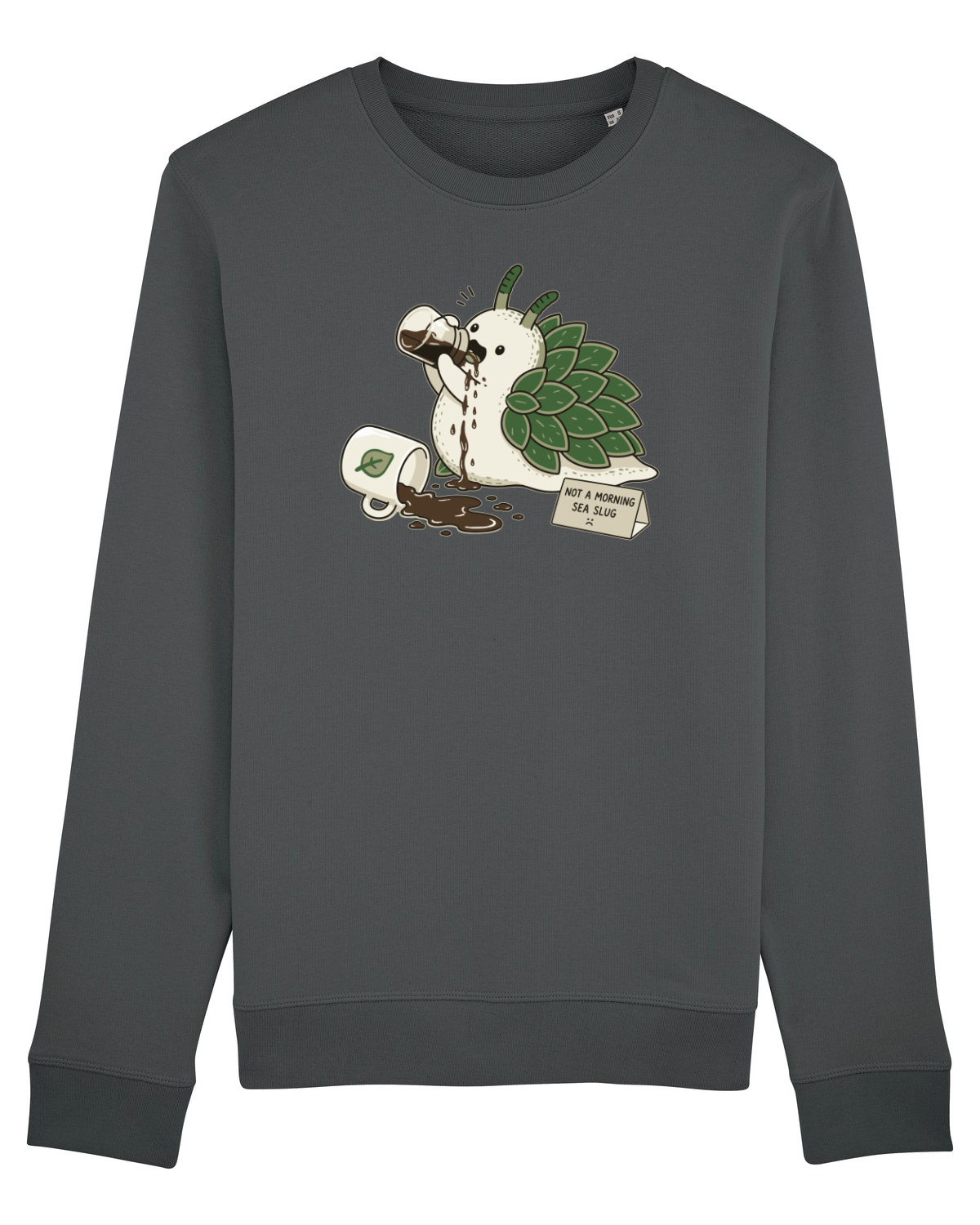 Bluză mânecă lungă Unisex Rise Anthracite
