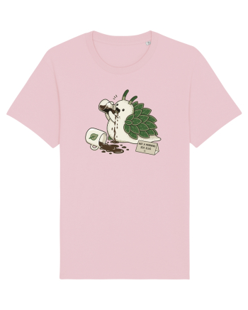 Funny Not a Morning Sea Slug Coffee Cartoon Cute Marine Animal Humor Cotton Pink