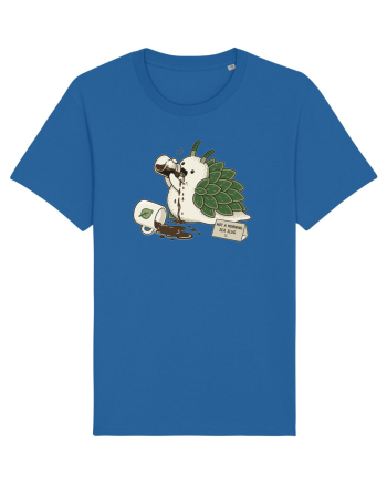 Funny Not a Morning Sea Slug Coffee Cartoon Cute Marine Animal Humor Royal Blue