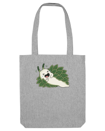 Funny Laughing Leaf Sea Slug Cartoon Cute Ocean Mollusk Nature Humor Heather Grey