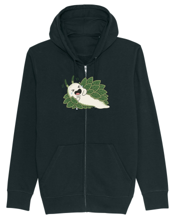 Funny Laughing Leaf Sea Slug Cartoon Cute Ocean Mollusk Nature Humor Black