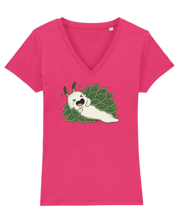 Funny Laughing Leaf Sea Slug Cartoon Cute Ocean Mollusk Nature Humor Raspberry