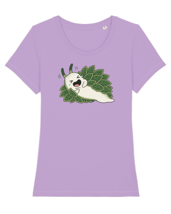Funny Laughing Leaf Sea Slug Cartoon Cute Ocean Mollusk Nature Humor Lavender Dawn