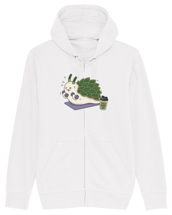 Funny Leaf Sheep Sea Slug Gym Cartoon Cute Marine Fitness Workout Humor White