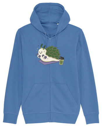 Funny Leaf Sheep Sea Slug Gym Cartoon Cute Marine Fitness Workout Humor Bright Blue