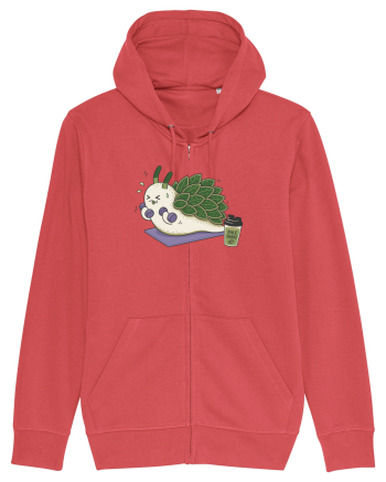 Funny Leaf Sheep Sea Slug Gym Cartoon Cute Marine Fitness Workout Humor Carmine Red