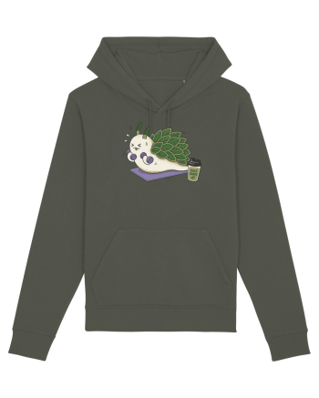 Funny Leaf Sheep Sea Slug Gym Cartoon Cute Marine Fitness Workout Humor Khaki