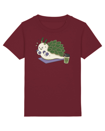 Funny Leaf Sheep Sea Slug Gym Cartoon Cute Marine Fitness Workout Humor Burgundy