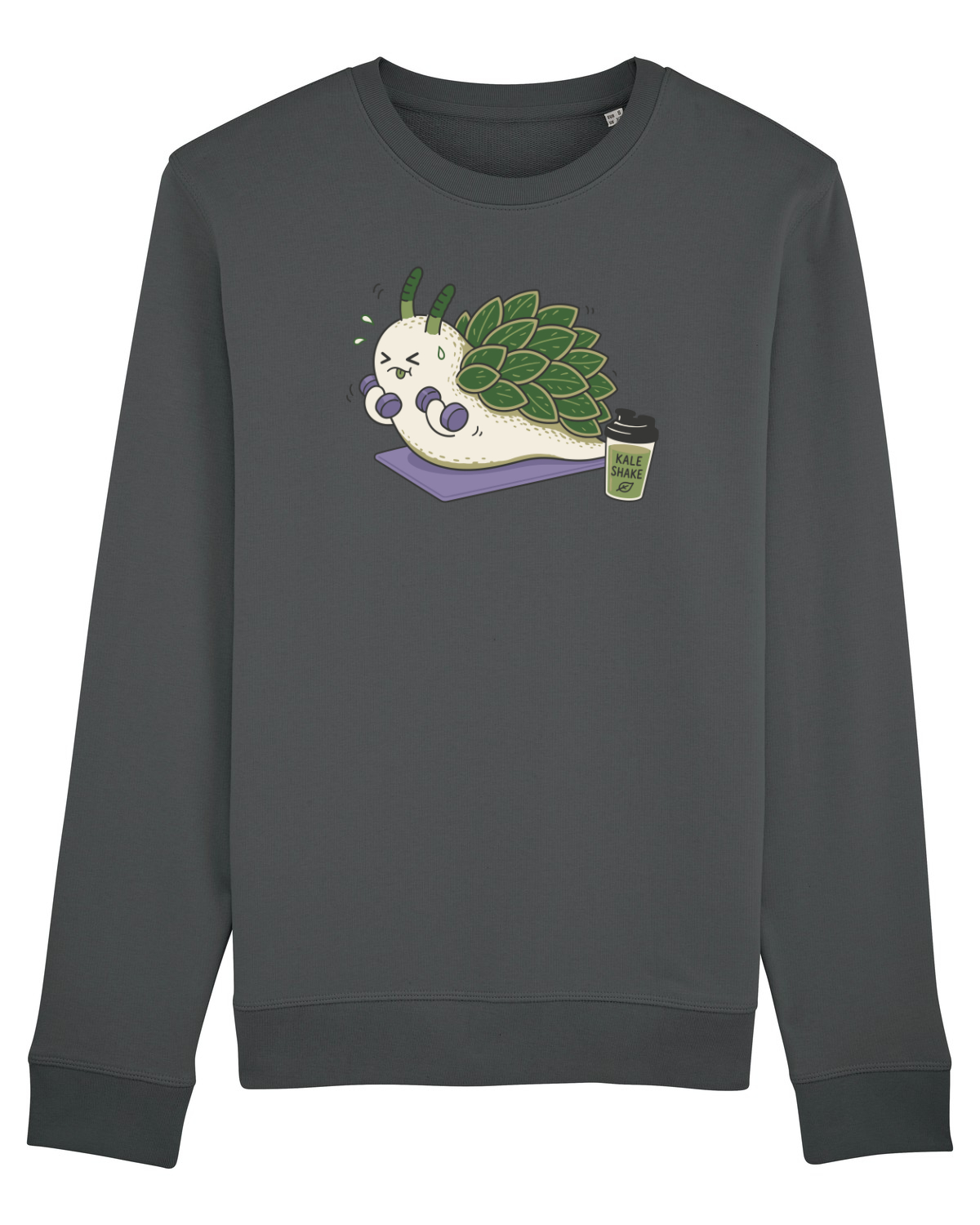 Bluză mânecă lungă Unisex Rise Anthracite