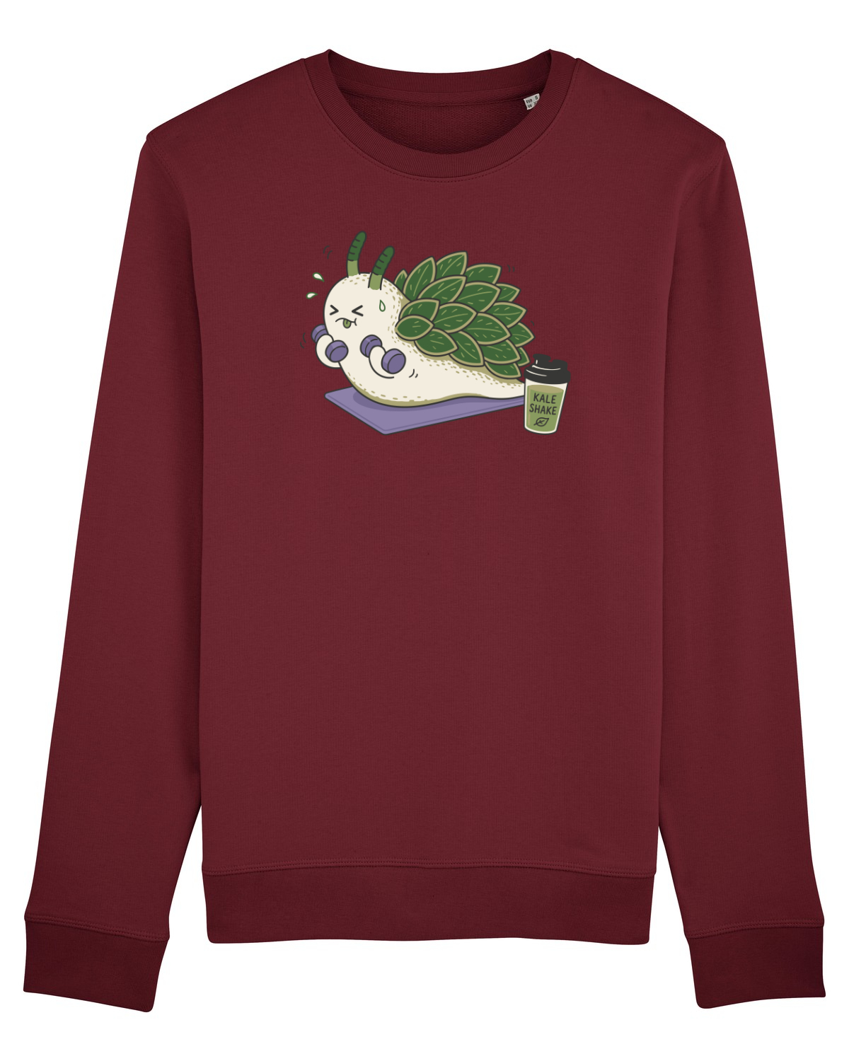 Bluză mânecă lungă Unisex Rise Burgundy