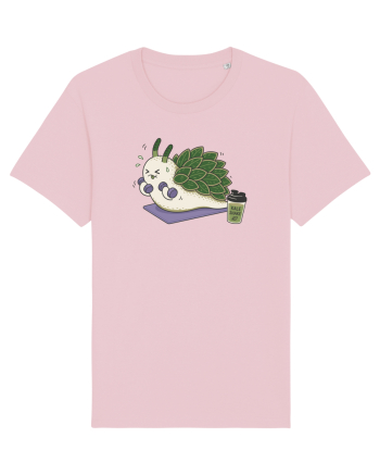 Funny Leaf Sheep Sea Slug Gym Cartoon Cute Marine Fitness Workout Humor Cotton Pink
